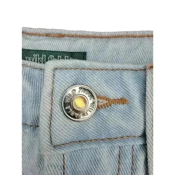 Wild Fable Jean Shorts Women 4 Super High Rise Cut Off Distress Denim New - Picture 4 of 15